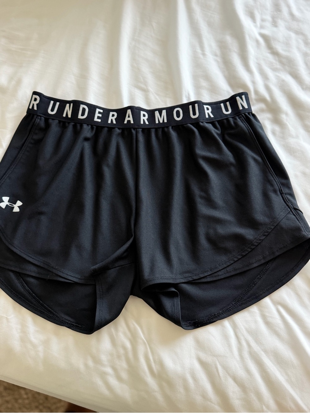 LG Black Women’s Athletic Shorts with Branded Waistband